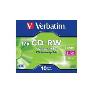 VERBATIM CD-RW 700MB (10PCS) 43148 Office Stationery & Supplies Limassol Cyprus Office Supplies in Cyprus: Best Selection Online Stationery Supplies. Order Online Today For Fast Delivery. New Business Accounts Welcome