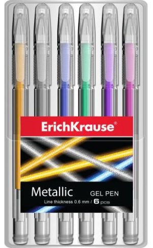 ERICHKRAUSE BALLPOINT GEL INK PEN METALLIC (6 PCS) 38999 Office Stationery & Supplies Limassol Cyprus Office Supplies in Cyprus: Best Selection Online Stationery Supplies. Order Online Today For Fast Delivery. New Business Accounts Welcome