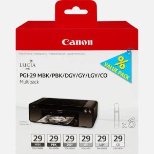 CANON INK CARTRIDGE PGI-29 MULTIPACK MBK/PBK/DGY/GY/LGY/CO Office Stationery & Supplies Limassol Cyprus Office Supplies in Cyprus: Best Selection Online Stationery Supplies. Order Online Today For Fast Delivery. New Business Accounts Welcome