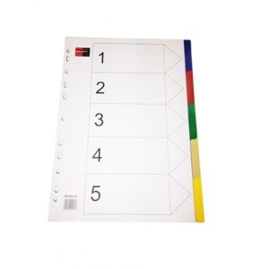 B/R PVC DIVIDER A4 5-TABS COLOUR BR00048 Office Stationery & Supplies Limassol Cyprus Office Supplies in Cyprus: Best Selection Online Stationery Supplies. Order Online Today For Fast Delivery. New Business Accounts Welcome