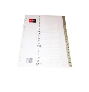 B/R PVC DIVIDER A4  A-Z ENGLISH HF-289-Z BR00052 Office Stationery & Supplies Limassol Cyprus Office Supplies in Cyprus: Best Selection Online Stationery Supplies. Order Online Today For Fast Delivery. New Business Accounts Welcome