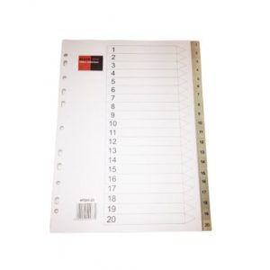 B/R PVC DIVIDER  A4 1-12 BR00050 Office Stationery & Supplies Limassol Cyprus Office Supplies in Cyprus: Best Selection Online Stationery Supplies. Order Online Today For Fast Delivery. New Business Accounts Welcome