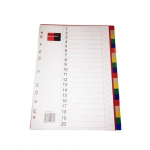 B/R PVC DIVIDER  A4 1-5 BR00075 Office Stationery & Supplies Limassol Cyprus Office Supplies in Cyprus: Best Selection Online Stationery Supplies. Order Online Today For Fast Delivery. New Business Accounts Welcome