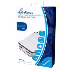MEDIARANGE POWER BANK 6600mAh DUAL OUTPUT MR742 Office Stationery & Supplies Limassol Cyprus Office Supplies in Cyprus: Best Selection Online Stationery Supplies. Order Online Today For Fast Delivery. New Business Accounts Welcome