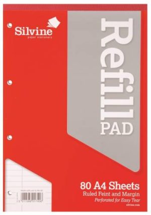 SILVINE REFIL PAD A4 160SH. A4RPFM Office Stationery & Supplies Limassol Cyprus Office Supplies in Cyprus: Best Selection Online Stationery Supplies. Order Online Today For Fast Delivery. New Business Accounts Welcome