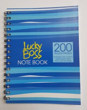 LUCKY BOSS SPYRAL NOTE BOOK A5 LB003 (200 SHEETS) Office Stationery & Supplies Limassol Cyprus Office Supplies in Cyprus: Best Selection Online Stationery Supplies. Order Online Today For Fast Delivery. New Business Accounts Welcome