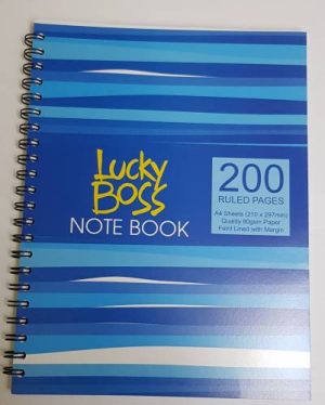 LUCKY BOSS SPIRAL NOTE BOOK A4 200 PAGES LB004 Office Stationery & Supplies Limassol Cyprus Office Supplies in Cyprus: Best Selection Online Stationery Supplies. Order Online Today For Fast Delivery. New Business Accounts Welcome