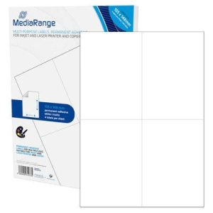 MEDIARANGE LABELS 105X148MM WHITE (200PCS) MRINK143 Office Stationery & Supplies Limassol Cyprus Office Supplies in Cyprus: Best Selection Online Stationery Supplies. Order Online Today For Fast Delivery. New Business Accounts Welcome