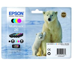 EPSON INK CARTRIDGE 26 MULTI PACK (B/C/M/Y) Office Stationery & Supplies Limassol Cyprus Office Supplies in Cyprus: Best Selection Online Stationery Supplies. Order Online Today For Fast Delivery. New Business Accounts Welcome