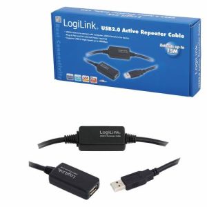 LOGILINK REPEATER  USB2 15M   UA0145 Office Stationery & Supplies Limassol Cyprus Office Supplies in Cyprus: Best Selection Online Stationery Supplies. Order Online Today For Fast Delivery. New Business Accounts Welcome