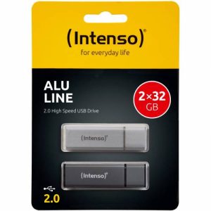 INTENSO USB FLASH 2.0 ALU LINE BONUS PACK 2X32GB Office Stationery & Supplies Limassol Cyprus Office Supplies in Cyprus: Best Selection Online Stationery Supplies. Order Online Today For Fast Delivery. New Business Accounts Welcome