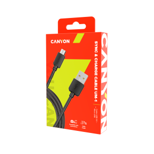 CANYON Simple Sync+Charge Cable Micro USB-USB 2.0, 1M Black Office Stationery & Supplies Limassol Cyprus Office Supplies in Cyprus: Best Selection Online Stationery Supplies. Order Online Today For Fast Delivery. New Business Accounts Welcome