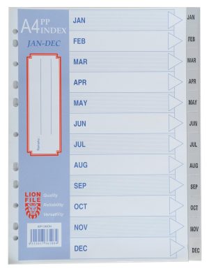 LION PVC DIVIDER JAN-DEC IDP13MON Office Stationery & Supplies Limassol Cyprus Office Supplies in Cyprus: Best Selection Online Stationery Supplies. Order Online Today For Fast Delivery. New Business Accounts Welcome