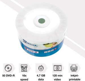 MyMedia – DVD-R 50PK Wrap 4.7GB – Printable – 69202 Office Stationery & Supplies Limassol Cyprus Office Supplies in Cyprus: Best Selection Online Stationery Supplies. Order Online Today For Fast Delivery. New Business Accounts Welcome