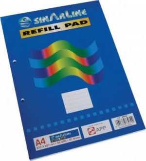 SINARLINE BLOCK REFILL  PAD A4 100SHE. 4-HOLES  PD4113 Office Stationery & Supplies Limassol Cyprus Office Supplies in Cyprus: Best Selection Online Stationery Supplies. Order Online Today For Fast Delivery. New Business Accounts Welcome