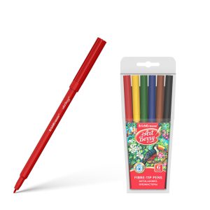 ERICHKRAUSE ARTBERRY FIBRE-TIP PENS SUPER WASHABLE (6 COLORS) 56083 Office Stationery & Supplies Limassol Cyprus Office Supplies in Cyprus: Best Selection Online Stationery Supplies. Order Online Today For Fast Delivery. New Business Accounts Welcome