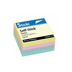 STICKI PASTEL CUBE  75X75MM YELLOW  400SHEETS 7654-10 Office Stationery & Supplies Limassol Cyprus Office Supplies in Cyprus: Best Selection Online Stationery Supplies. Order Online Today For Fast Delivery. New Business Accounts Welcome