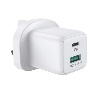 JOYROOM DUAL CHARGER USB + TYPE C 30W QUICK CHARGE WHITE Office Stationery & Supplies Limassol Cyprus Office Supplies in Cyprus: Best Selection Online Stationery Supplies. Order Online Today For Fast Delivery. New Business Accounts Welcome