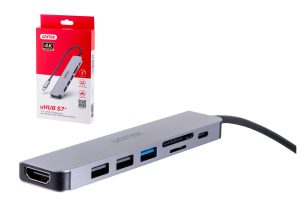 UNITEK 7 in 1 USB-C HUB USB3.0 HDMI/SD/PD100W  H1118A Office Stationery & Supplies Limassol Cyprus Office Supplies in Cyprus: Best Selection Online Stationery Supplies. Order Online Today For Fast Delivery. New Business Accounts Welcome