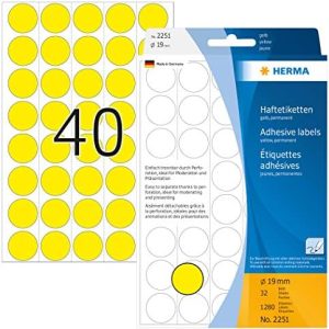 HERMA  LABELS A5 19MM WHITE HER-2250 Office Stationery & Supplies Limassol Cyprus Office Supplies in Cyprus: Best Selection Online Stationery Supplies. Order Online Today For Fast Delivery. New Business Accounts Welcome