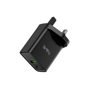 HAVIT UK WALL CHARGER USB & USB-C 20W HV-UC111 UK BLACK Office Stationery & Supplies Limassol Cyprus Office Supplies in Cyprus: Best Selection Online Stationery Supplies. Order Online Today For Fast Delivery. New Business Accounts Welcome