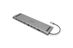 DIGITUS 11-PORT USB-C HUB GREY 3xUSB3.0, 1x USB-C 100W, 1xRJ45, 2xHDMI, 1xVGA, 1xSD, 1xMicroSD, 1×3.5mm audio  DA-70898 Office Stationery & Supplies Limassol Cyprus Office Supplies in Cyprus: Best Selection Online Stationery Supplies. Order Online Today For Fast Delivery. New Business Accounts Welcome